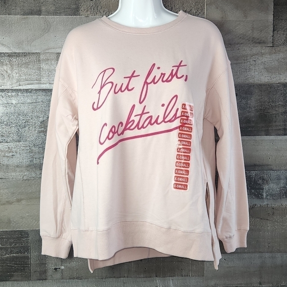 New WILDFOX But First Cocktail Hudson thermal Sweater - Picture 3 of 8